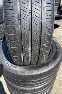 4 pneus d’été usagés//  KUMHO SOLUS 205/55R16