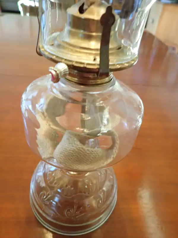 Lamp Oil with wick  18 inches tall in Arts & Collectibles in Calgary - Image 3