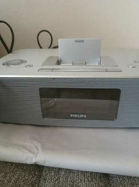Philips alarm clock radio ipod dock speaker