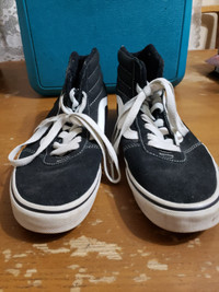 Vans black high top shoes size 9 mens