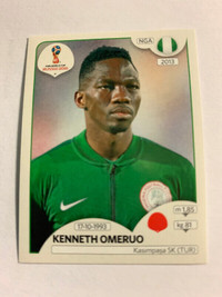 2018 PANINI FIFA WORLD CUP RUSSIA STICKER K. OMERUO #339 NIGERIA