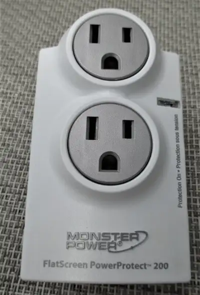 Monster FlatScreen Power Protect 200, 2 Outlets Very Good Condit, View more