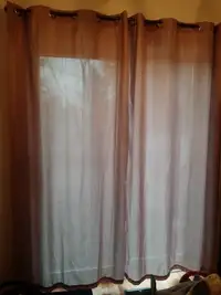 Pink curtains 