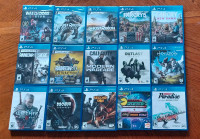 Jeux PS4 à vendre entre 5$ et 15$