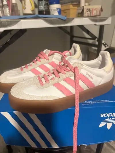  Adidas Samba OG White/Pink – Women’s US 8.5 – Worn Once! , View more