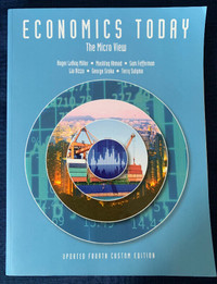 Economics Today The Micro View Updated 4 Custom Edition textbook