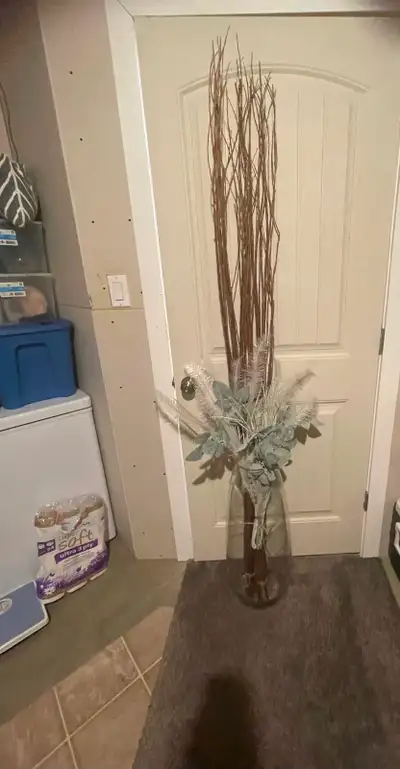 Glass floor vase, View more