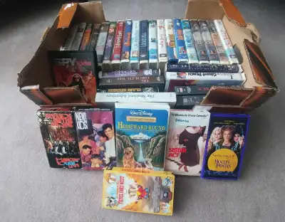 Selling a large collection of vintage & classic VHS childrens and family movies, at reasonable price...