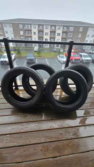 I have 4 winter tires that still have some life in them. One tire has a small nail in it which you c...