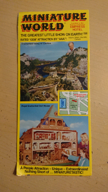 OBO MiniatureWorldEmpressHotelVictoria BC Canada Vintage Brochur in Arts & Collectibles in Thunder Bay - Image 2