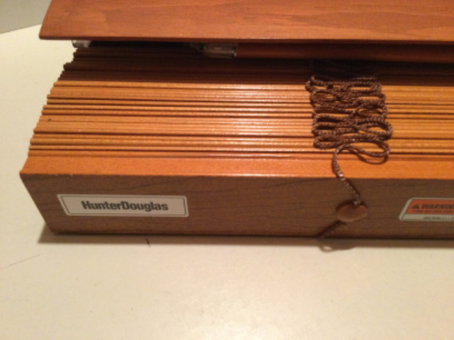 Hunter Douglas Brand New 2" Wooden Slat Cedar Blinds - $95 each in Window Treatments in City of Toronto - Image 2