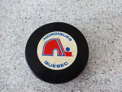 Quebec Nordiques Official Hockey Puck signed, View more