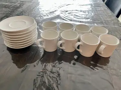 Stokes espresso cups with saucers (set of 8), View more