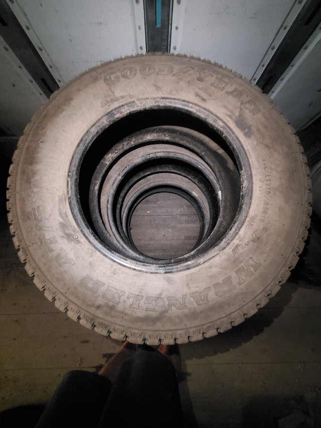 (3) LT275/65R18 Goodyear Wrangler AT/S in Tires & Rims in Kamloops - Image 3