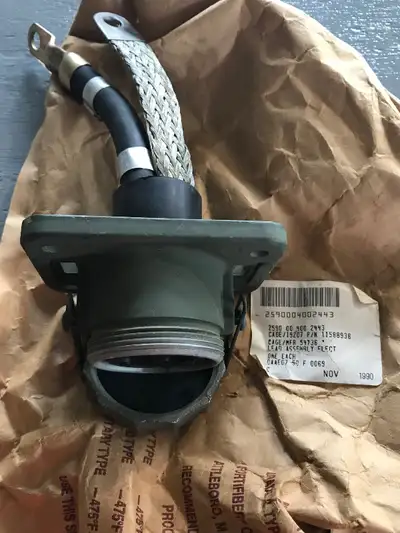 2 pin slave cable receptacle for older military vehicles NSN 2590-00-400-2443 Lead Assembly Electric...