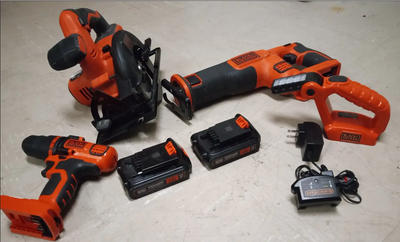 Cordless Tool Combo Kit 7 Piece Dewalt BLACK + DECKER 20V New, View more