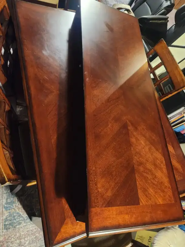 Wooden Table, Leaf, and Chairs | Dining Tables & Sets | Edmonton | Free ...