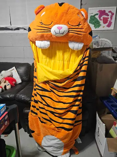 Fun sleeping bags for kids, official happy napper brand. Does not have any cushioning under neath so...