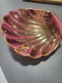 vintage sicas sesto fior gold and pink shell ornament