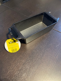 Brand New Cracked Lodge Cast Iron Loaf Pan