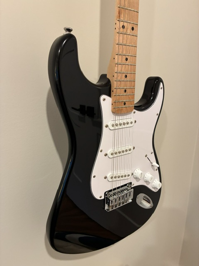Just purchased Squier Affinity stratocaster. Classic black with a super smooth maple neck. Professio...