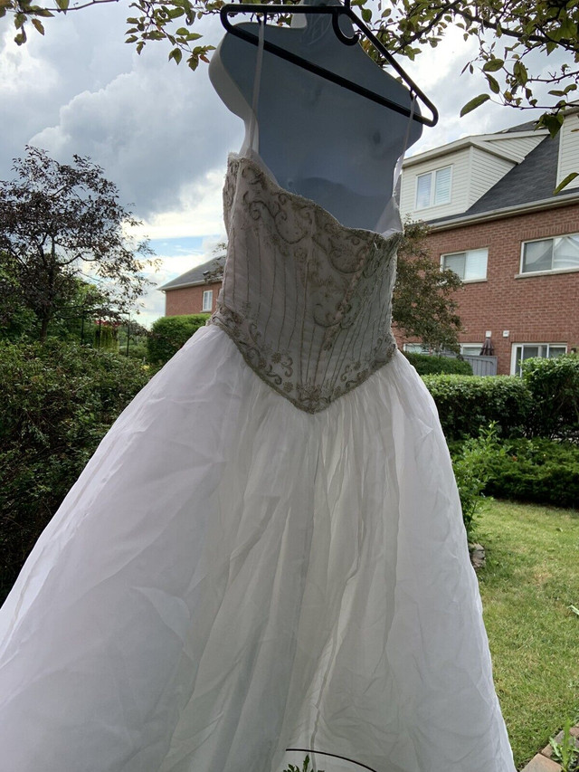 Jasmine Haute Couture Silk Wedding Dress Size 14 in Wedding in Oshawa / Durham Region - Image 3