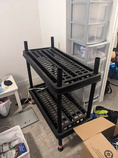 Free plastic shelving TuffStore® 5-Shelf Resin, View more