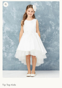 Brand New, tags on, Size 6, Ivory communion or flower girl dress
