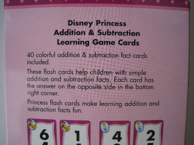 Disney Princess Learning Game Card Set in Toys & Games in Guelph - Image 3