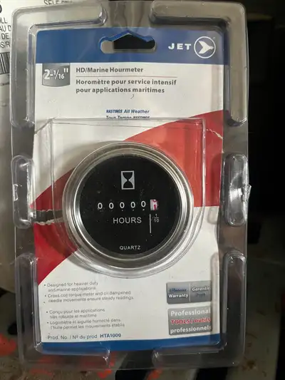 Brand New Jet HTA1000 Marine Grade Hour Meter - $80