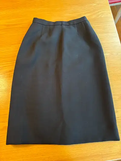 Lined Wool Vintage Black Pencil Skirt (union made), View more