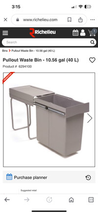 40 L waste bin