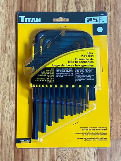 BRAND NEW 25 Piece HEX KEY SET, View more