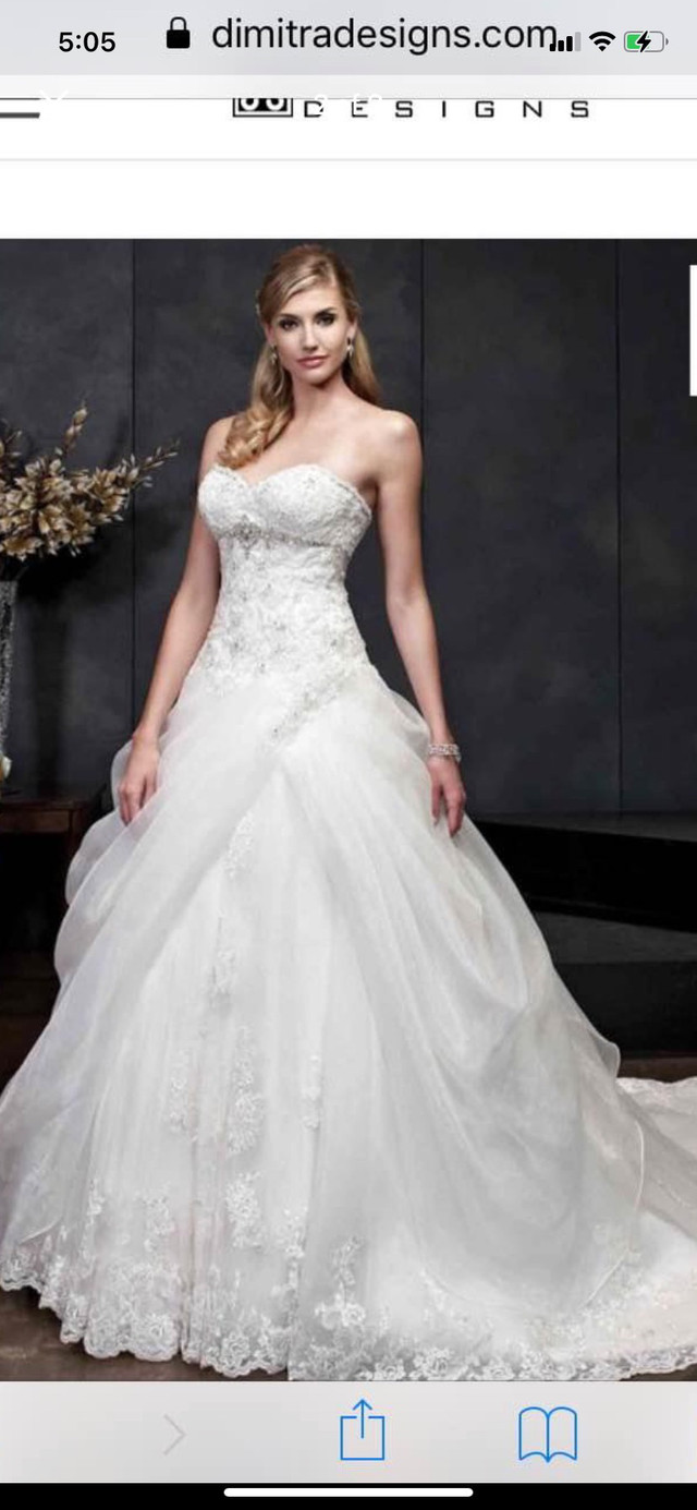 Size 10 wedding dress in Wedding in Mississauga / Peel Region - Image 2