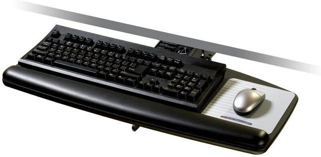 (NEW) 3M Lever Adjust Keyboard Tray Height Tilt Platform 21.75" in Mice, Keyboards & Webcams in City of Toronto - Image 3