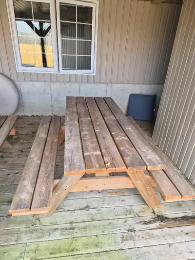 Full size solid wood pinic table, View more