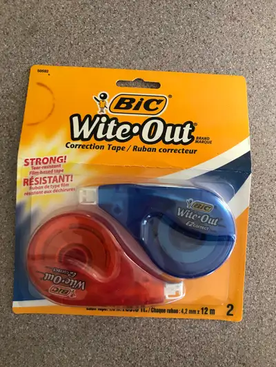 BIC Wite-Out Correction Tape, 39.3 Feet, 2-Count, View more