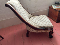 Antique slipper chair