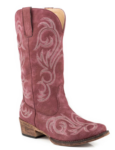 ROPER WOMENS  COWBOY BOOT VINTAGE RASPBERRY FAUX LEATHER SIZE 6 in Women's - Shoes in City of Toronto - Image 2