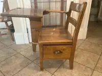 Antique school desk original finish