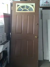 Brown exterior door
