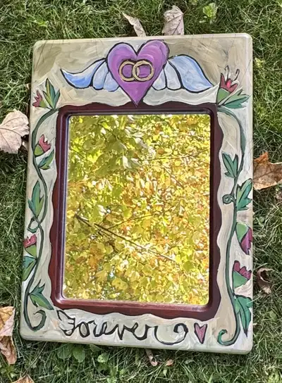 Handpainted Wall Mirror/Frame, View more