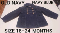 OLD NAVY- NAVY BLUE 18-24 MONTH PETTICOAT JACKET