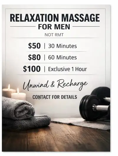 Relaxation Massage for Men – Professional & Discreet (Not RMT), View more