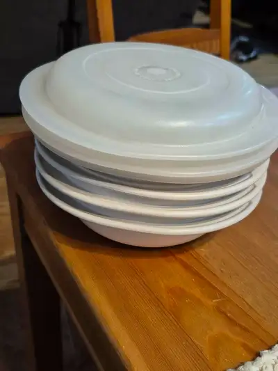 Set of Tupperware dishes for oven or microwave  individual size, View more