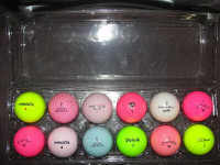Belle collection de balles de golf