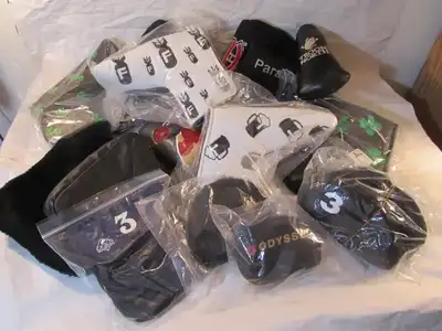Looking for a putter cover or covers for your iron or hybrid set ? "Beer mugs" blade putter cover -...