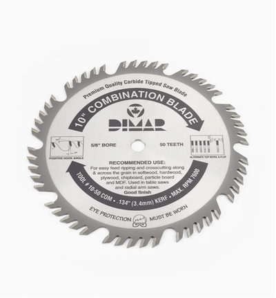 Dimar 10" Combination Table Saw Blade, View more