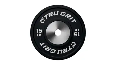Selling a pair of TRU GRIT 15lb bumper plates. They’re in solid shape, no cracks or damage, and perf...
