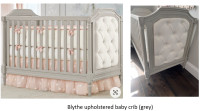 Pottery Barn Kids - Blyth Upholstered Baby Crib (Grey) - $750